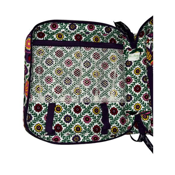 NWOT Vera Bradley Tech Organizer Viva La Vera Print Bright Colorful Floral Tote - Picture 5 of 6